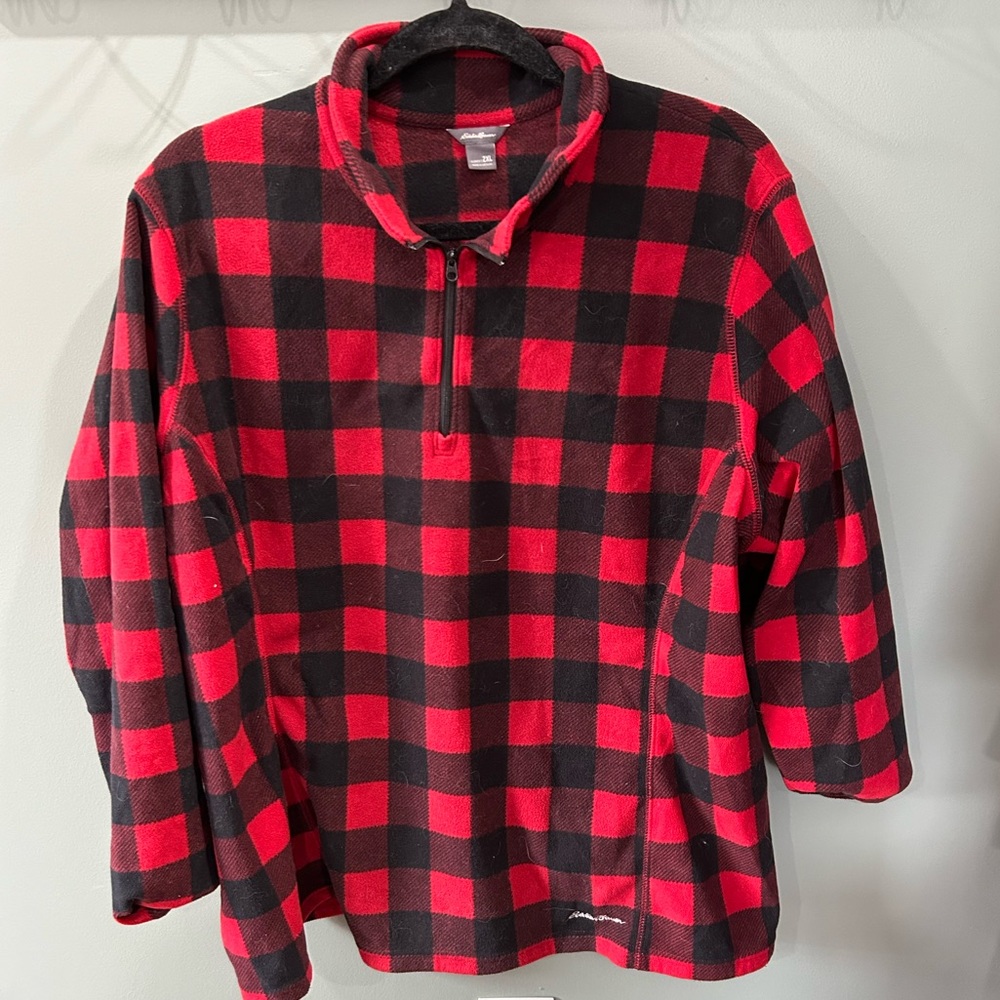Eddie Bauer Buffalo plaid fleece 2xl